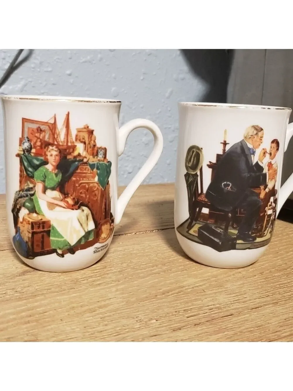 Norman Rockwell Mug Set